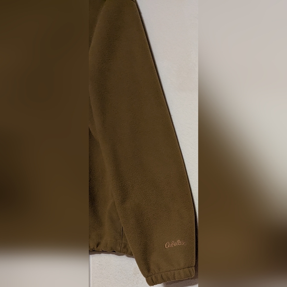 Cabela's Heavyweight  Full Zip  Fleece Jacket Men's Size M Camel Excellent - Picture 4 of 7